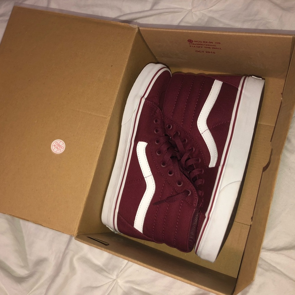Maroon vans